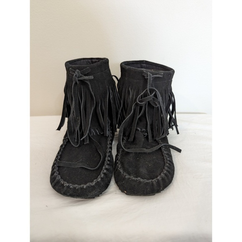 ALDO Frayed Top Suede Moccasins